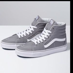 Gray high top vans